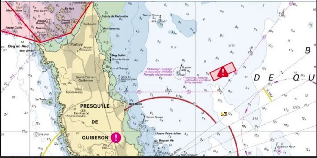 Navigation baie de Quiberon